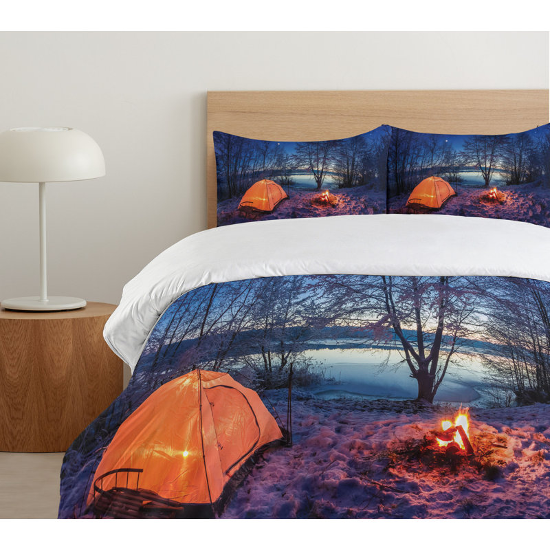 Forest Rustic Polyester Duvet Cover, King Duvet Cover