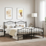 vidaXL Bed Frame Powder-coated steel Bed Frame