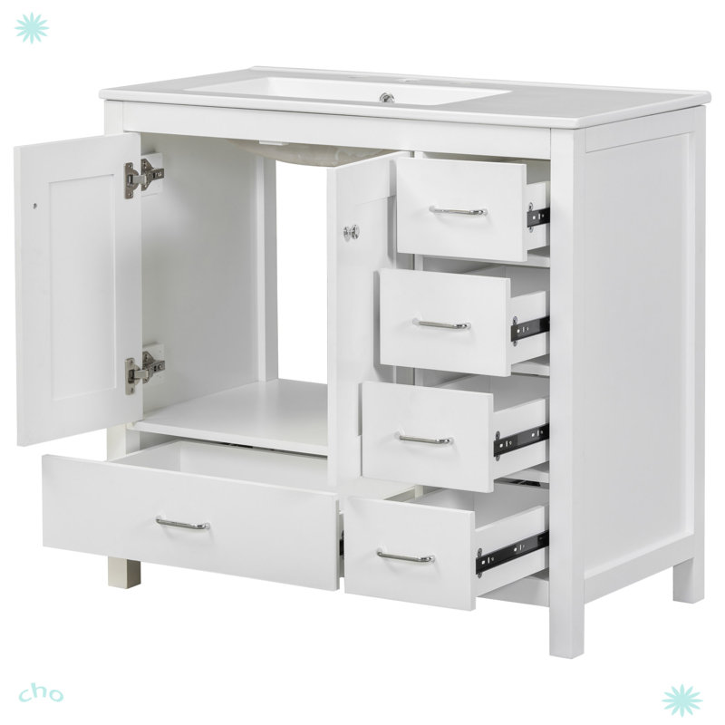 Meuble-lavabo 36 po avec lavabo en céramique