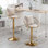 Julliette Swivel Upholstered Velvet Adjustable Height Counter Stool