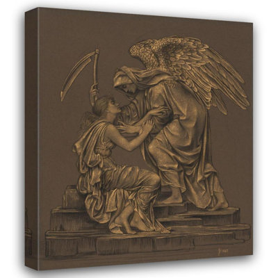 "The Angel of Death" by  Evelyn De Morgan - Gallery Wrap Canvas Wall Art