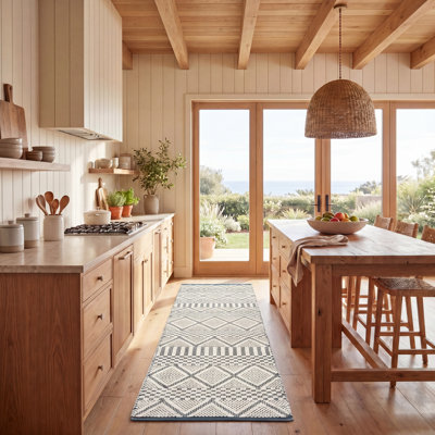 Semple Natura Hand Woven Wool Geometric Rug