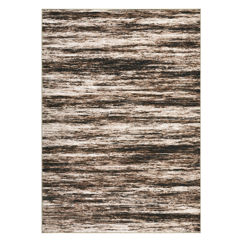 Large Dining Room Rug 10x13 Machine Washable Modern Abstract Accent Carpet, Non-Slip Contemporary Indoor Mat, Foldable Thin Floor Cover