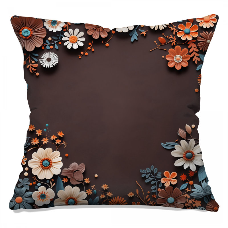 Coussin Floral, 20 x 20 inches
