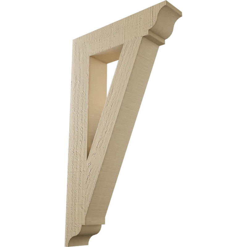 Support traditionnel en cèdre brut à grain de bois TimberThane, H 28 po x l 3,5 po x P 16 po