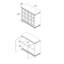 Armoires d'appoint 2 portes Miriam