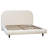 Marlene Bouclé Upholstered Platform Bed, Off-White-72049363