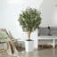Adcock Artificial Olive Tree with Decorative Pot, UV Resistant Faux Olive Tree with Natural Trunk-556367956-556367954