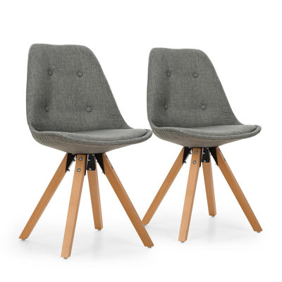 47cm H Tufted Microfiber / Microsuede Upholstered Side Chair