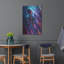 Ivy Bronx «Digital Space Blue and Mauve 1» par Momart, art mural en métal-568779540