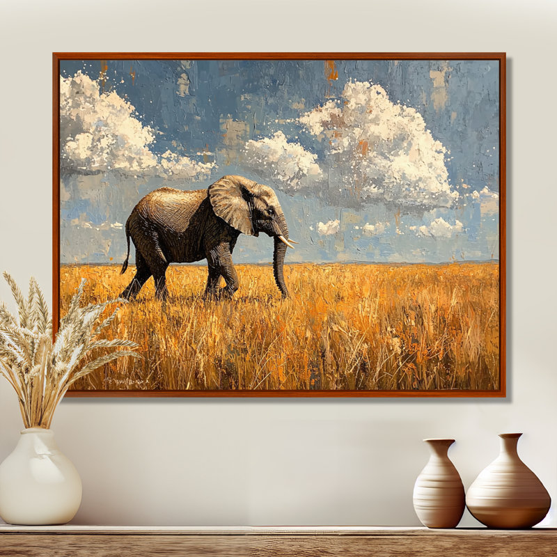 Gullickson - Animals Wall Art, H 30 po x l 40 po, Brun, Impression encadrée flottante sans passe-partout