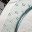 Mirrored Glass Console Table with Crystal Inlay