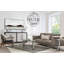 Bentley 95'' Leather Match Square Arm Sofa-1222372839