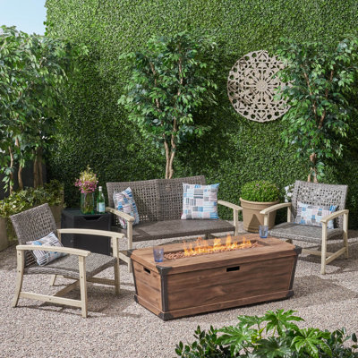 Adan Acacia 4 - Person Patio Conversation Set