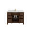Teck de 48 po Sonoma X P 22 po De meuble-lavabo simple en noyer foncé-108259397