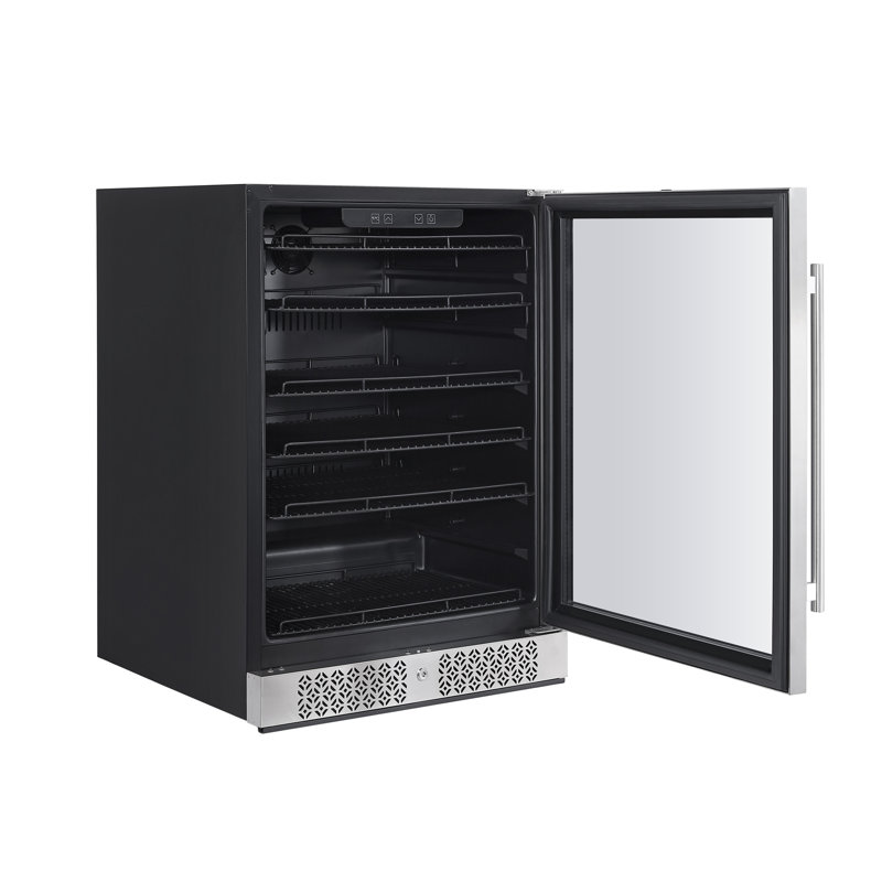 Empava 23.4'' Stainless Steel Built-In Beverage Cooler with Glass Door