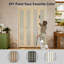 Porte pliante double en verre de pin double brut non fini avec trousse de quincaillerie-105688709