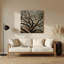 Art mural en métal avec branches d'orme botaniques-1467643596