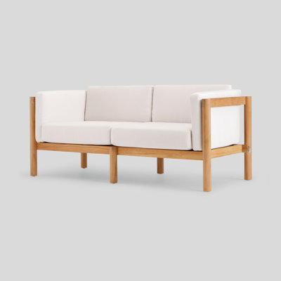Haven Teak Outdoor Sofa with Sunbrella Cushions