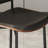 Solid wood dining chair with minimal backrest