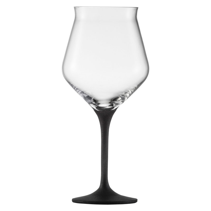 Clauddetta 435ml Craft Beer Glass Set, Clear/Black