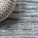 Tapis gris / turquoise Batten