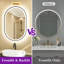 Bathroom Framed Dimmable Anti-Fog With 3 Colour Adjustment LED Mirror Front&Backlit Vanity Mirror-1191983764-1179494949