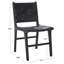 Chaise en cuir tissé d'Yvona-681472825