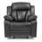 Elegant Padded Arm Recliner In Black-327889097