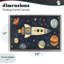 Cadre flottant rétro Rocket & Planets, design by Creative Studio-1391165546-1391165540