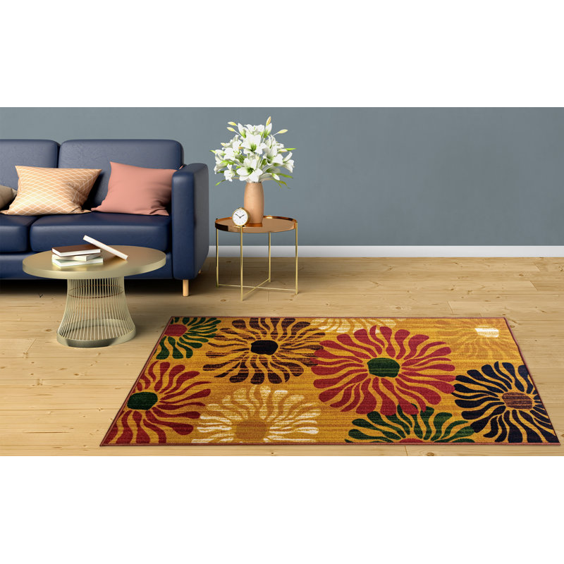 Raiden Floral 80cm X 150cm Area Rug
