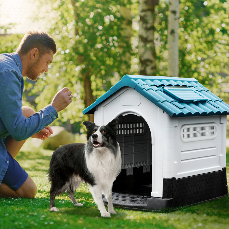 Niche pour chien en plastique Chesham, H 30 po x l 23,6 po x P 28,3 po