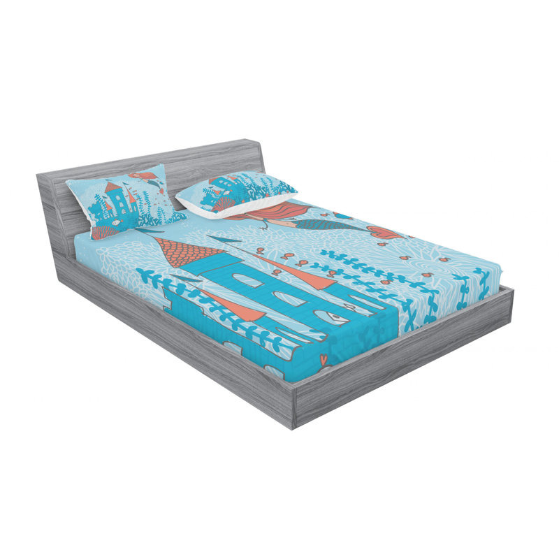 Microfiber Sheet Set, Queen Sheet Set with Fitted Sheet