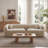 98.4" Modern Compressed Sofa, Cloud Couch 3-Seater Corduroy Sofa, No Assembly Required, Bubble Channel Tufted Couch with 2 Pillows-372505215