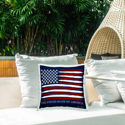 Coussin extérieur Herb America Flag