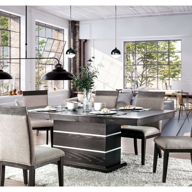 Arvetta Extendable Solid Wood Base Dining Table
