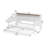 Daybed With Trundle,Twin Day Bed With X-Shaped Frame And Charging Station，White/Walnut
