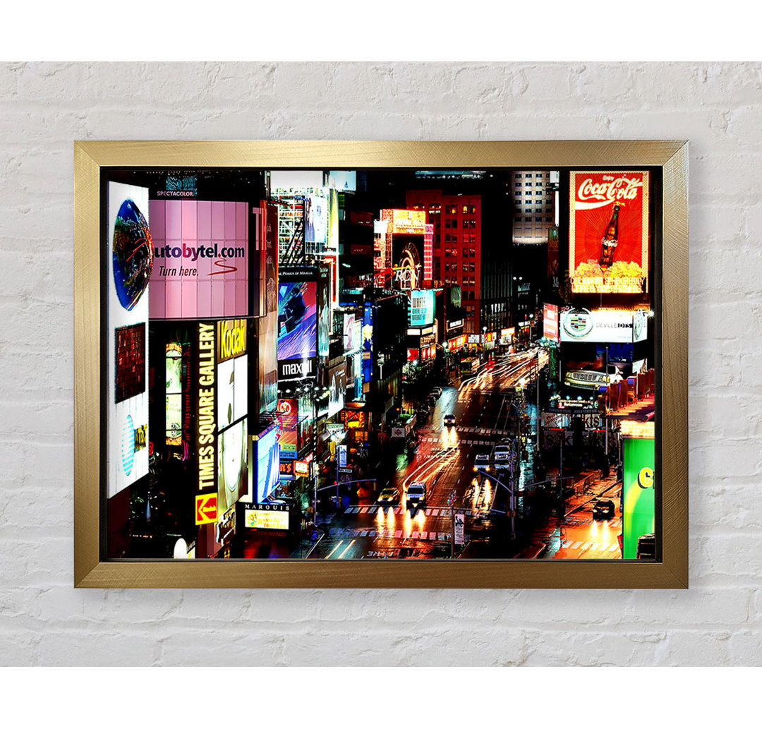 New York City Times Square Lichter - Druck