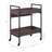 Jerrick Walnut & Black Finish Serving Cart