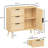 Bedroom Wood Dresser Storage - 3 Drawers, Adjustable Shelf Option, Build Quality, Effortless Assembly Cabinet Customizable Height, Framework, Simple