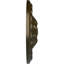 Médaillon de plafond Endurathane Acanthus, DE 11 3/8 po x P 2 po, finition or vert peint à la main-27780129