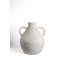 Vase en papier mélangé blanc H 13,6 po et diamètre 11,8 po Perth-459942683