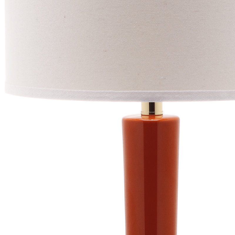 Amoure Ceramic Table Lamp, Blood Orange