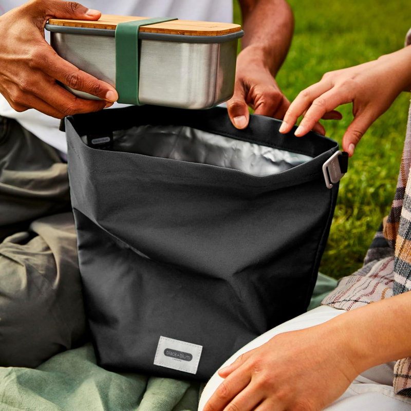 Black+Blum Polyethylene Insulated Lunch Bag, Black