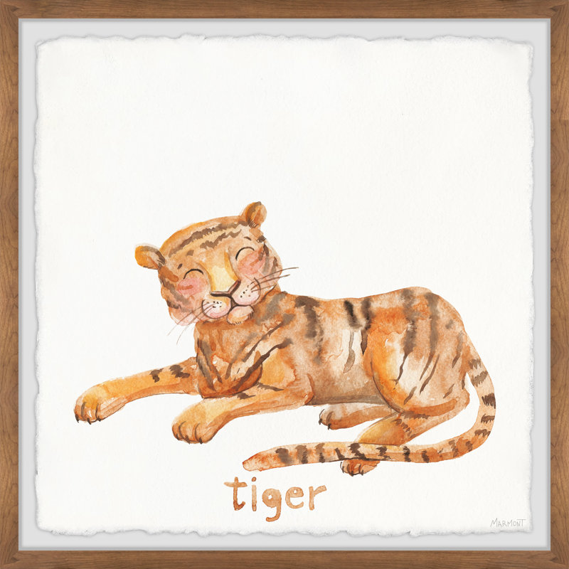 Reproduction encadrée d'Yves Little Tiger, H 24 po x l 24 po x P 1,5 po