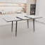 Ensembles de table de salle à manger extensibles avec rangement, panneau de fibres à densité moyenne et métal, pour recevoir en famille moderne