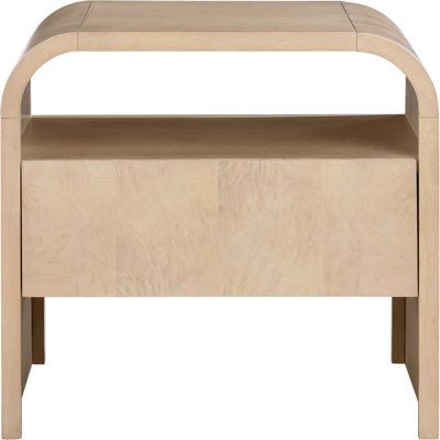 Giesecke Oak And Ash Burl Veneer Night Stand by Millwood Pines