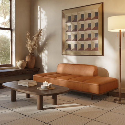 Jasper Full-Grain Genuine Italian Leather Daybed