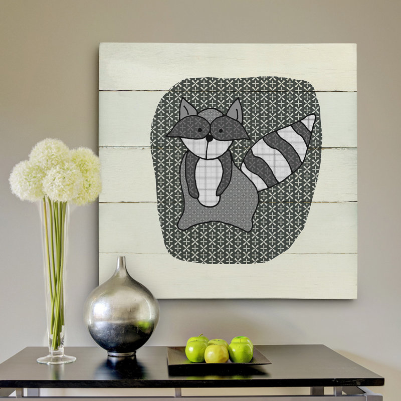 Kopf «Woodland Creatures Raccoon», art, H 16 po x l 16 po x P 1,5 po, Toile tendue