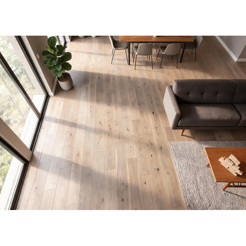 Acacia 5/8" Thick x 4 1/3" Width x Varying Length Solid Hardwood Flooring, Grey Haven